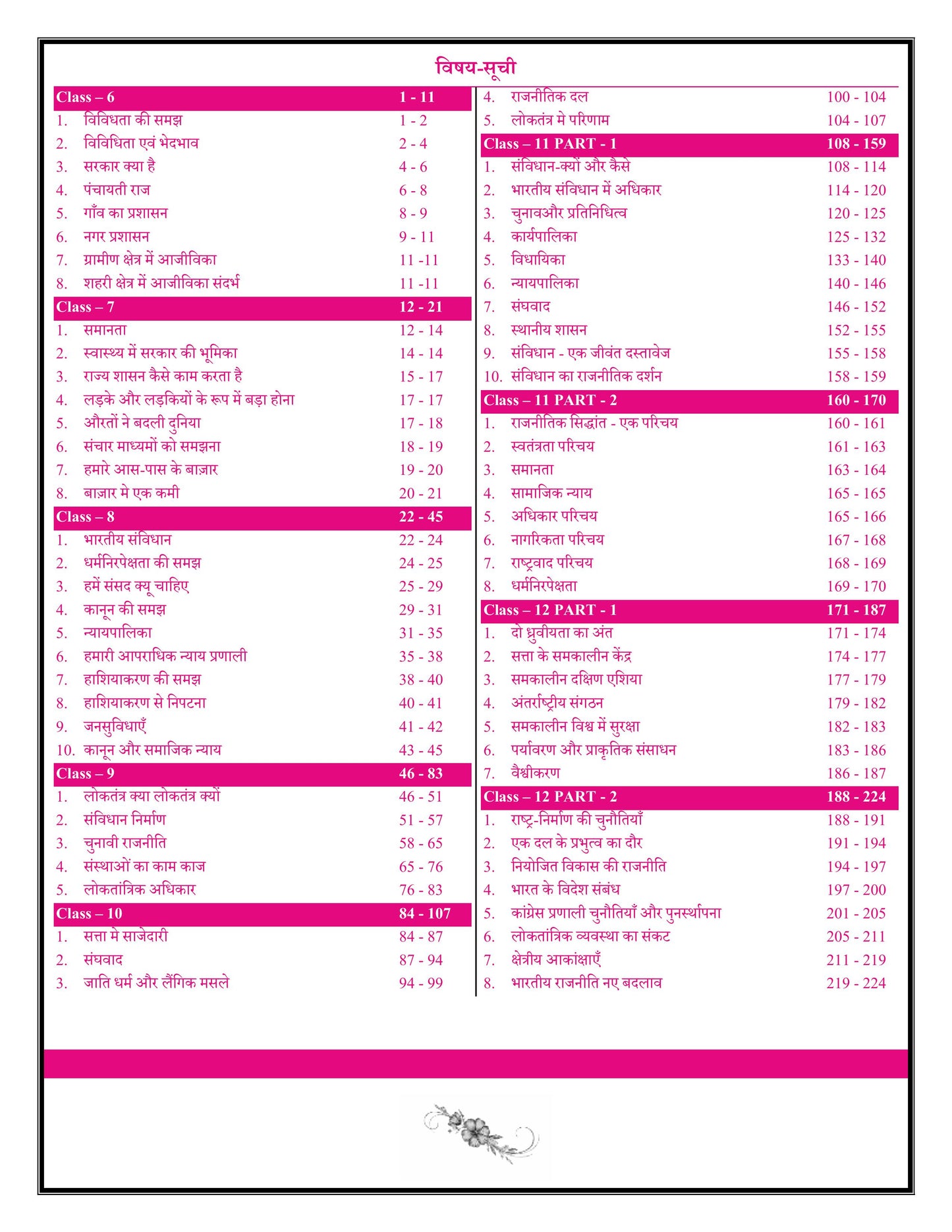 NCERT 360° Class 6th-12th Polity (राजव्यवस्था)